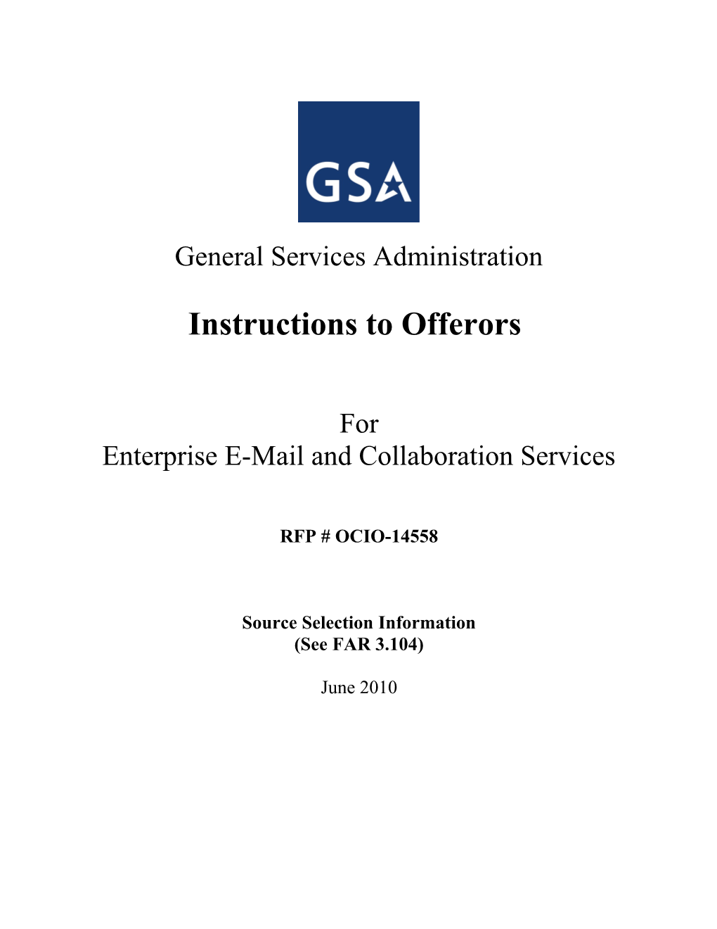 GSA Email + Collaboration Cloud Services