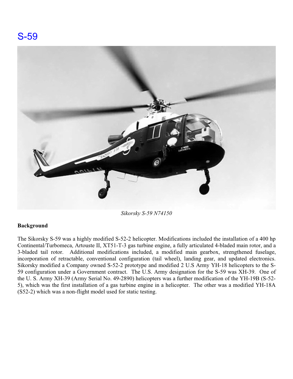 Sikorsky Product History