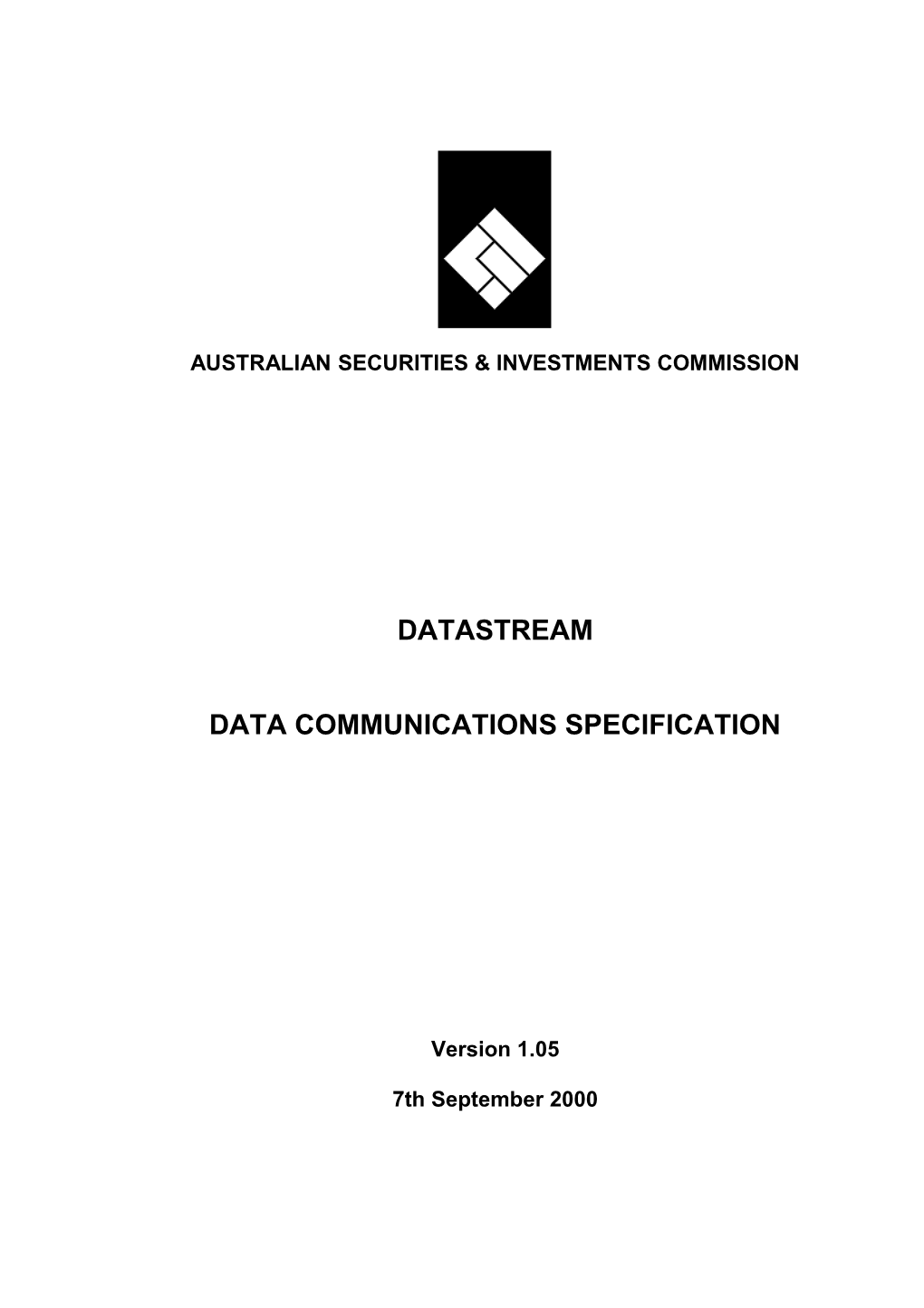 Datastream Messages Specification