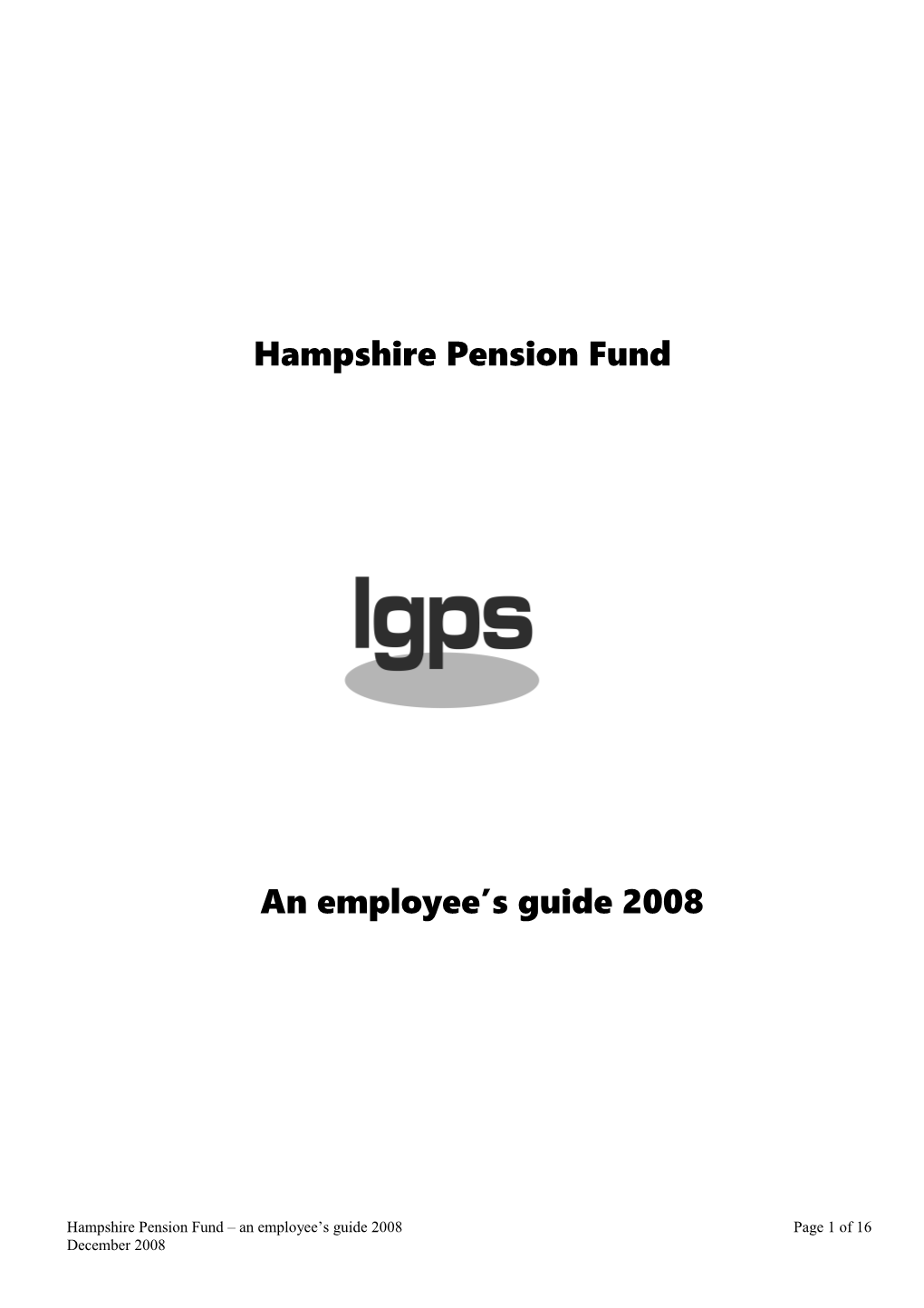 Hampshire Pension Fund