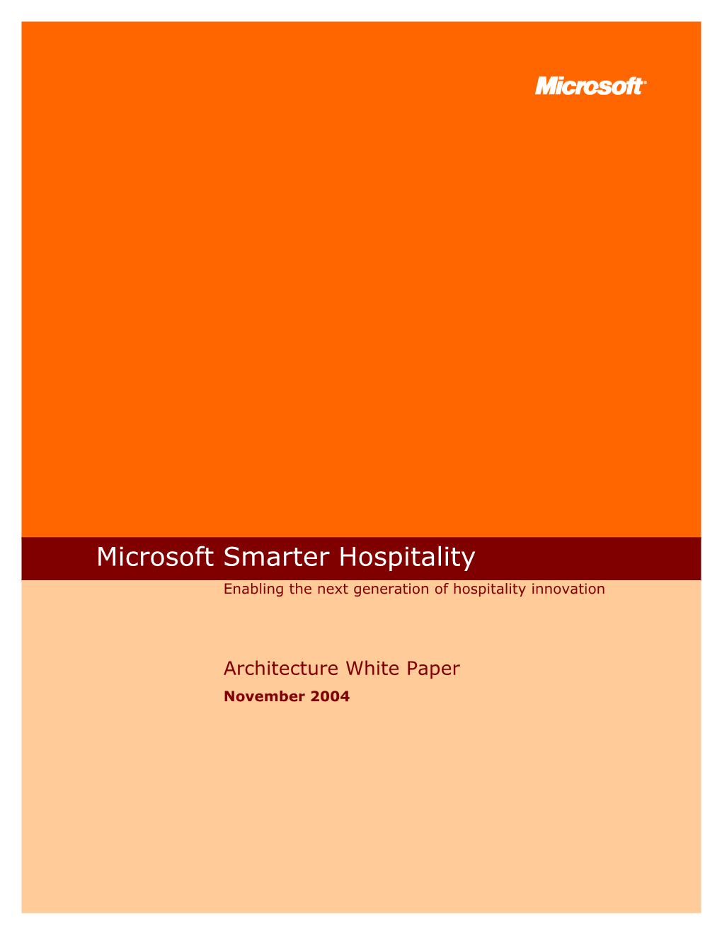 Microsoft Smarter Hospitality
