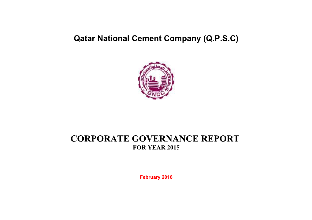 Qatar National Cement Company (Q.P.S.C)