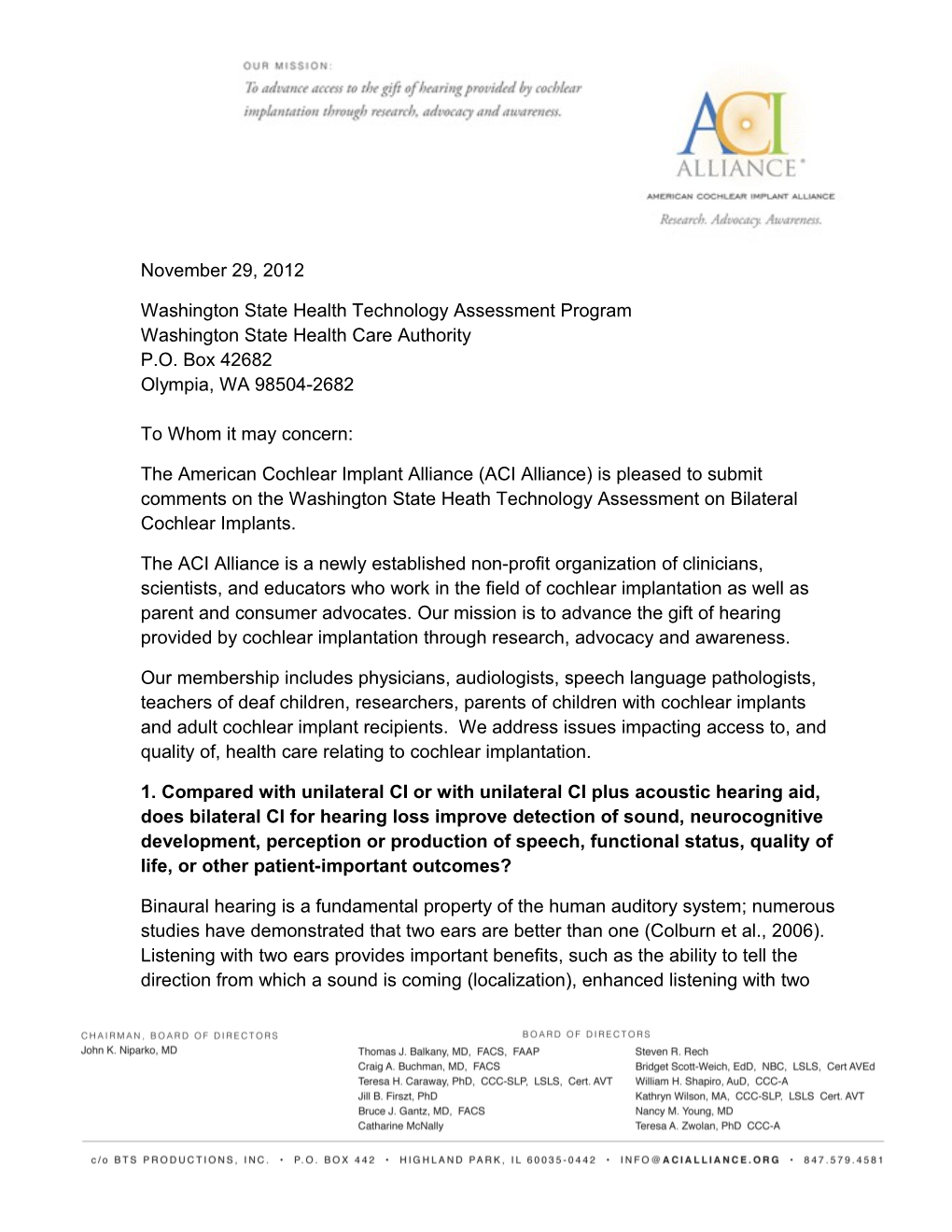 Washington State Health Technology Assessment Program