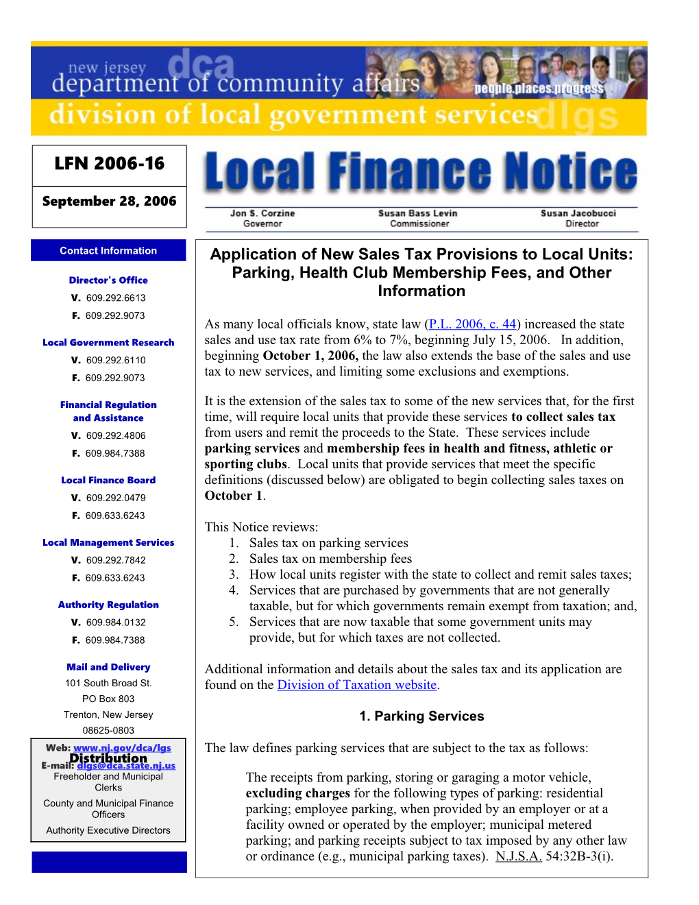 Local Finance Notice 2006-16September 28, 2006Page 1
