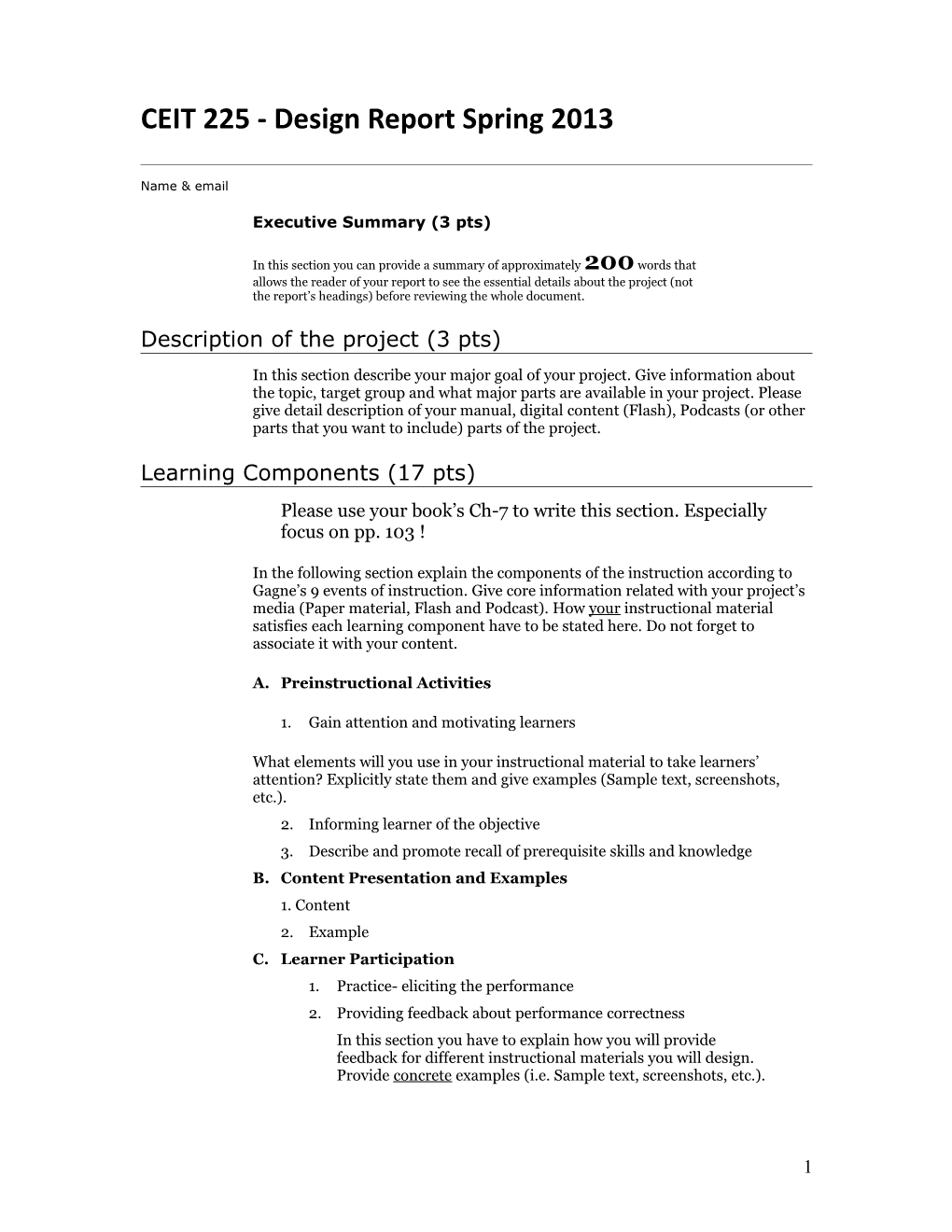 CEIT 225 - Design Report Spring 2013