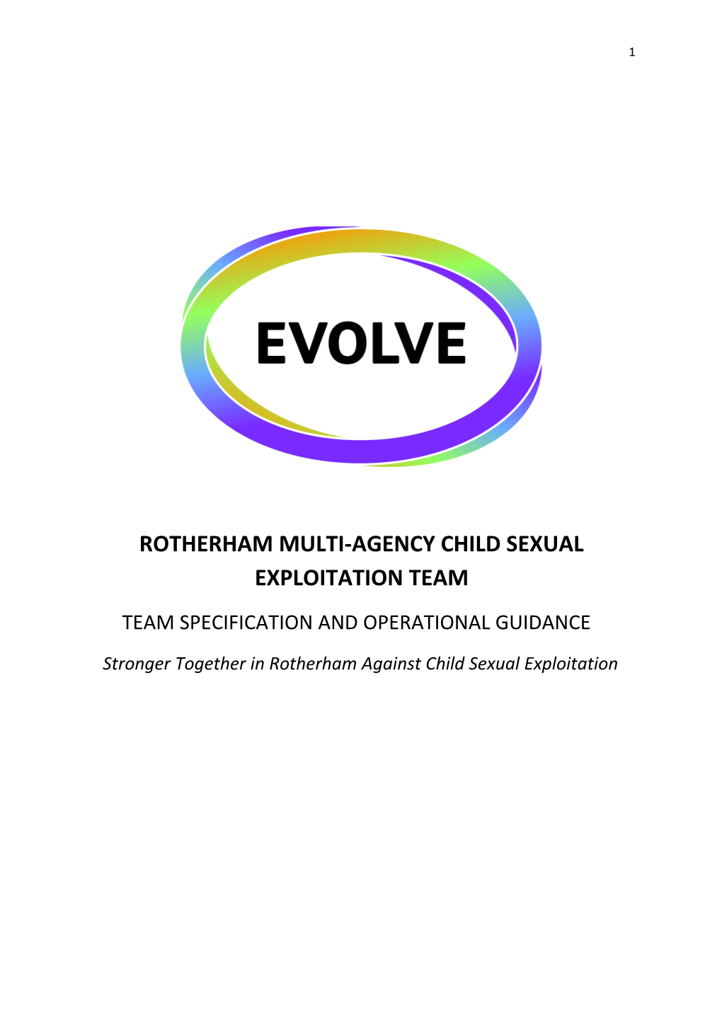 Rotherham Multi-Agency Child Sexual Exploitation Team
