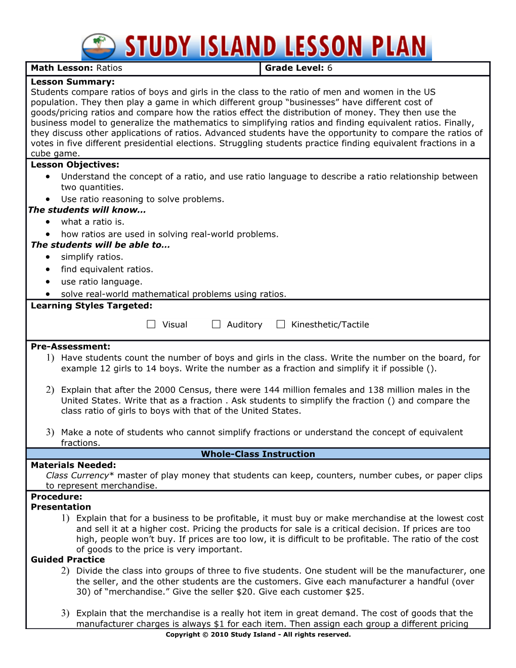 Use Ratio Reasoning to Solve Problems