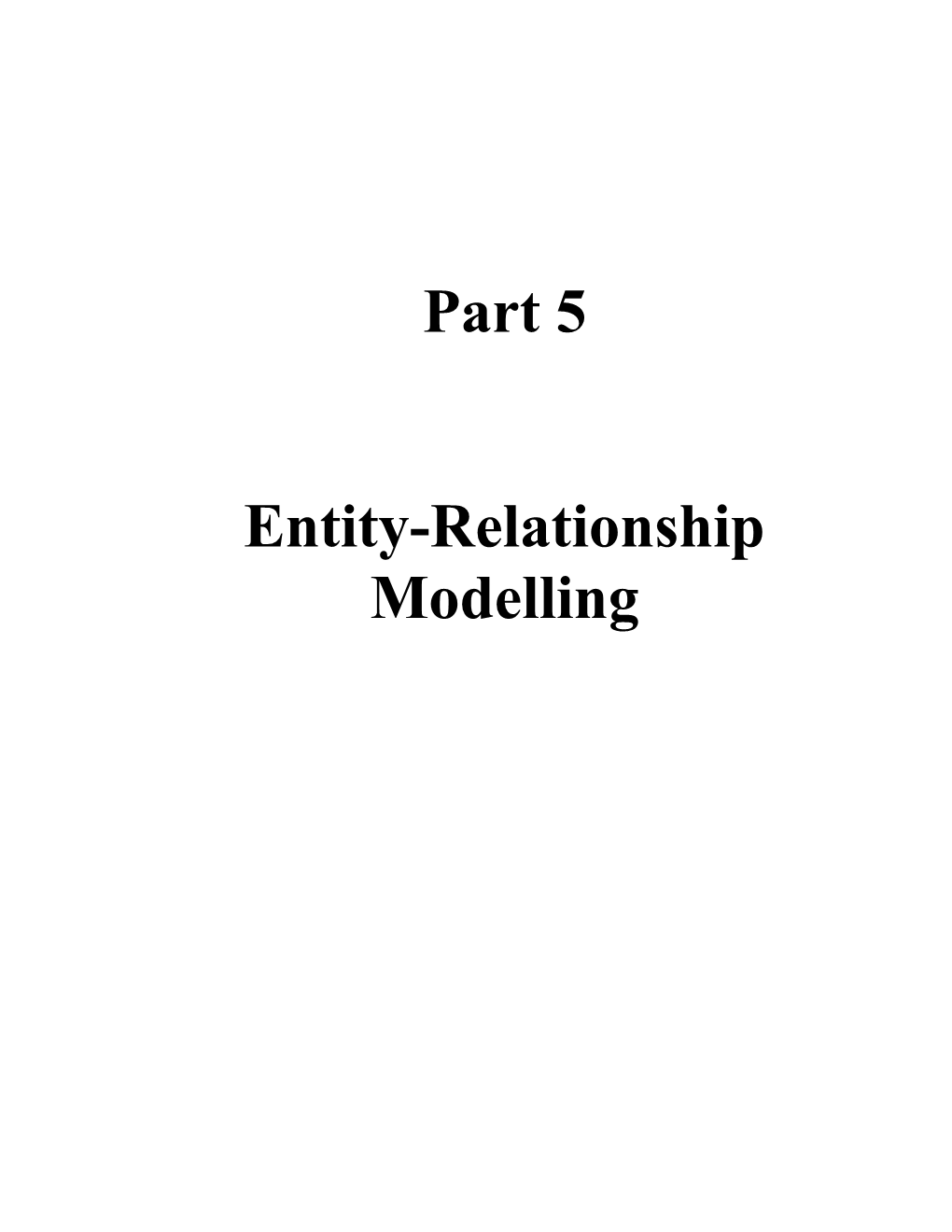 Ermodel - Entity-Relationship Modelling - Old Part 5