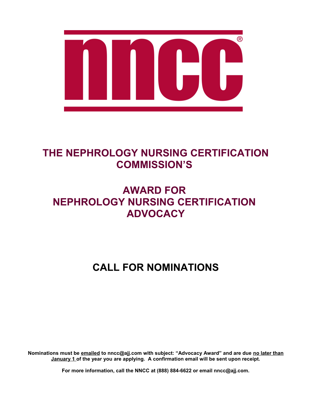 The Nephrology Nursing Certification Commission S