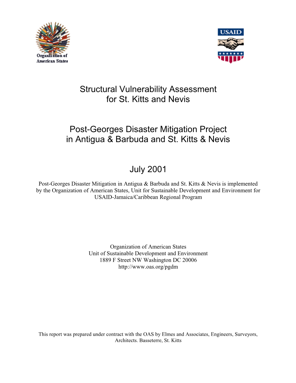 Structural Vulnerability Assessment: St. Kitts/Nevis