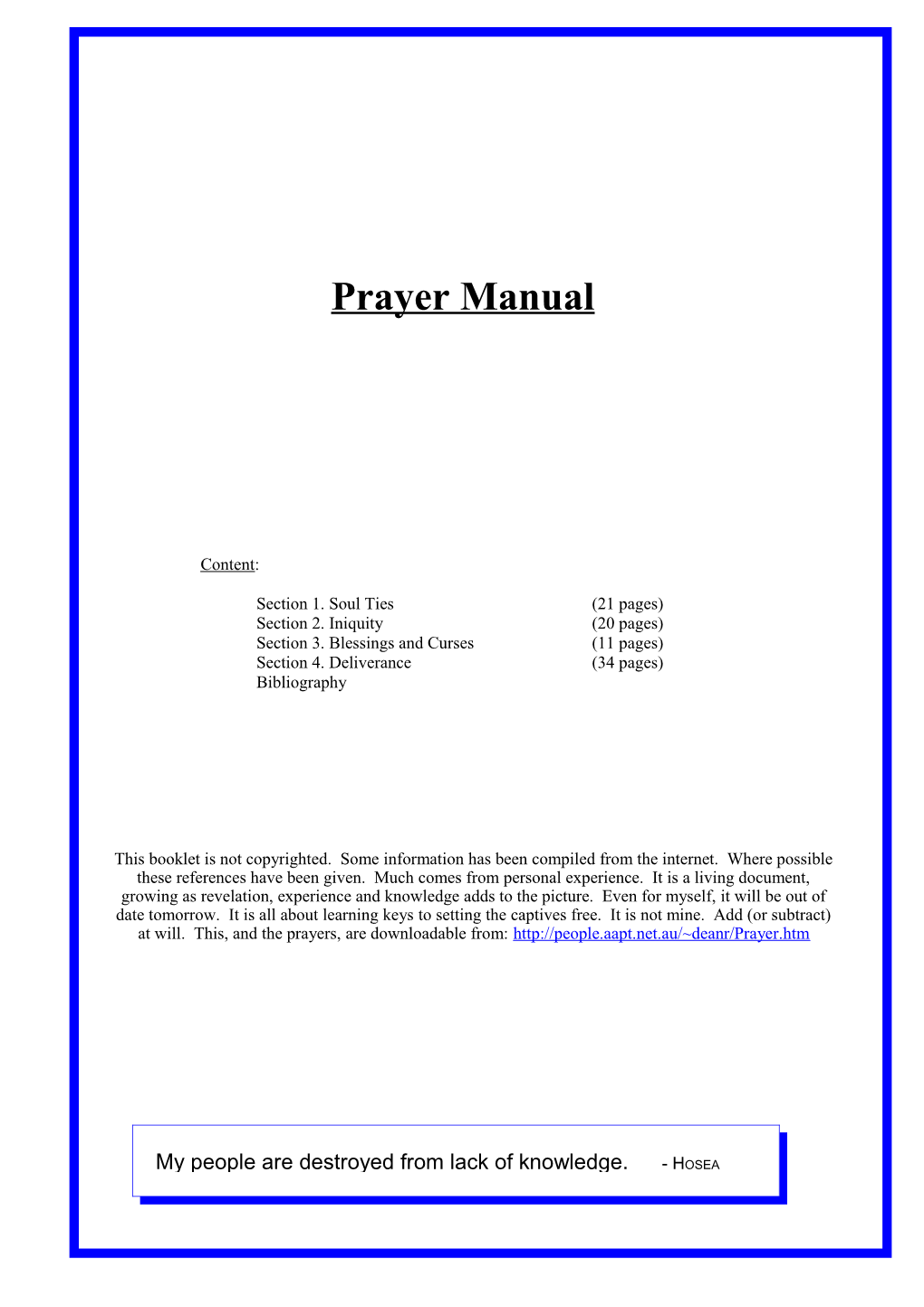 Section 3. Blessings and Curses(11 Pages)