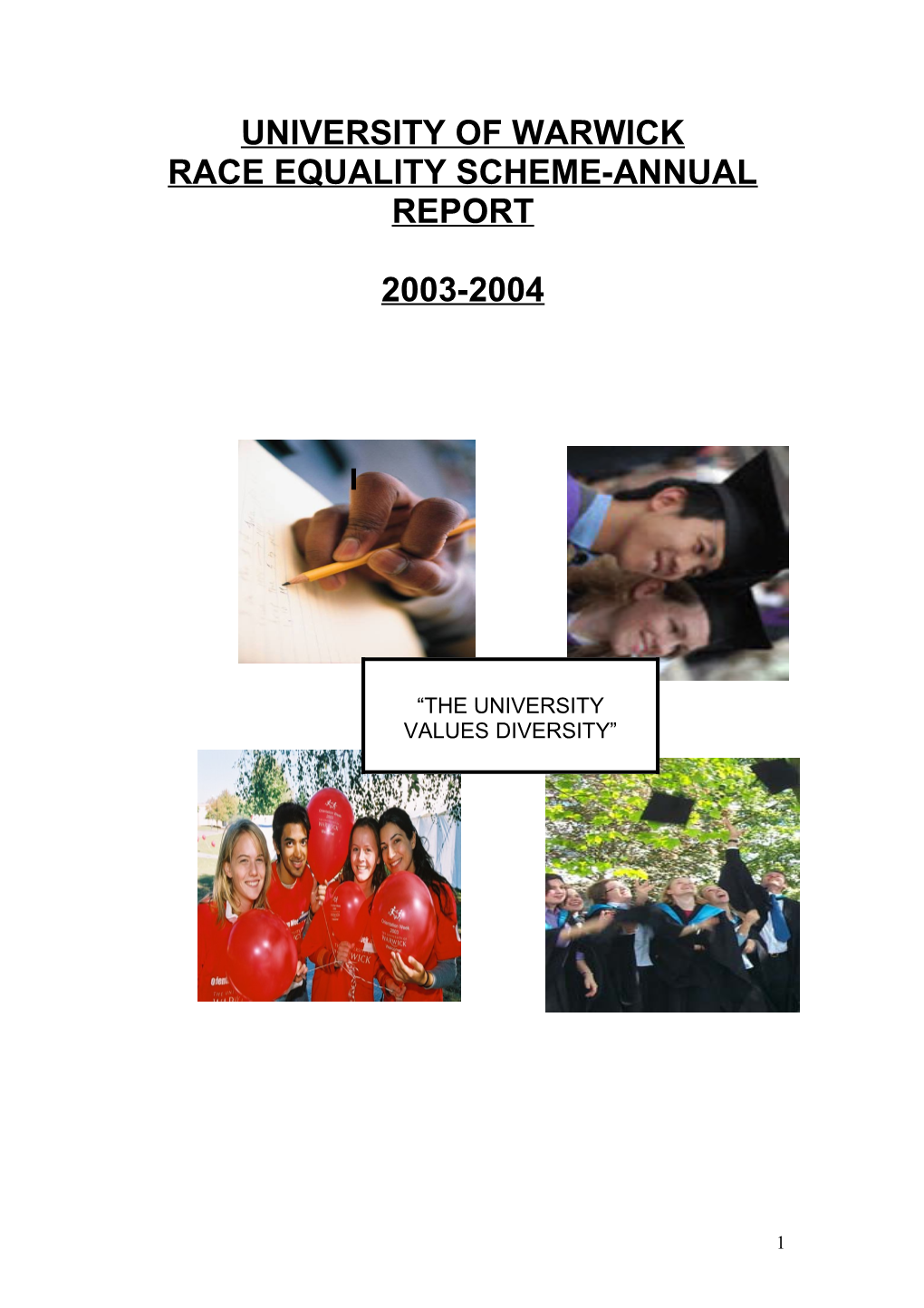 Race Equality Scheme-Annual Report
