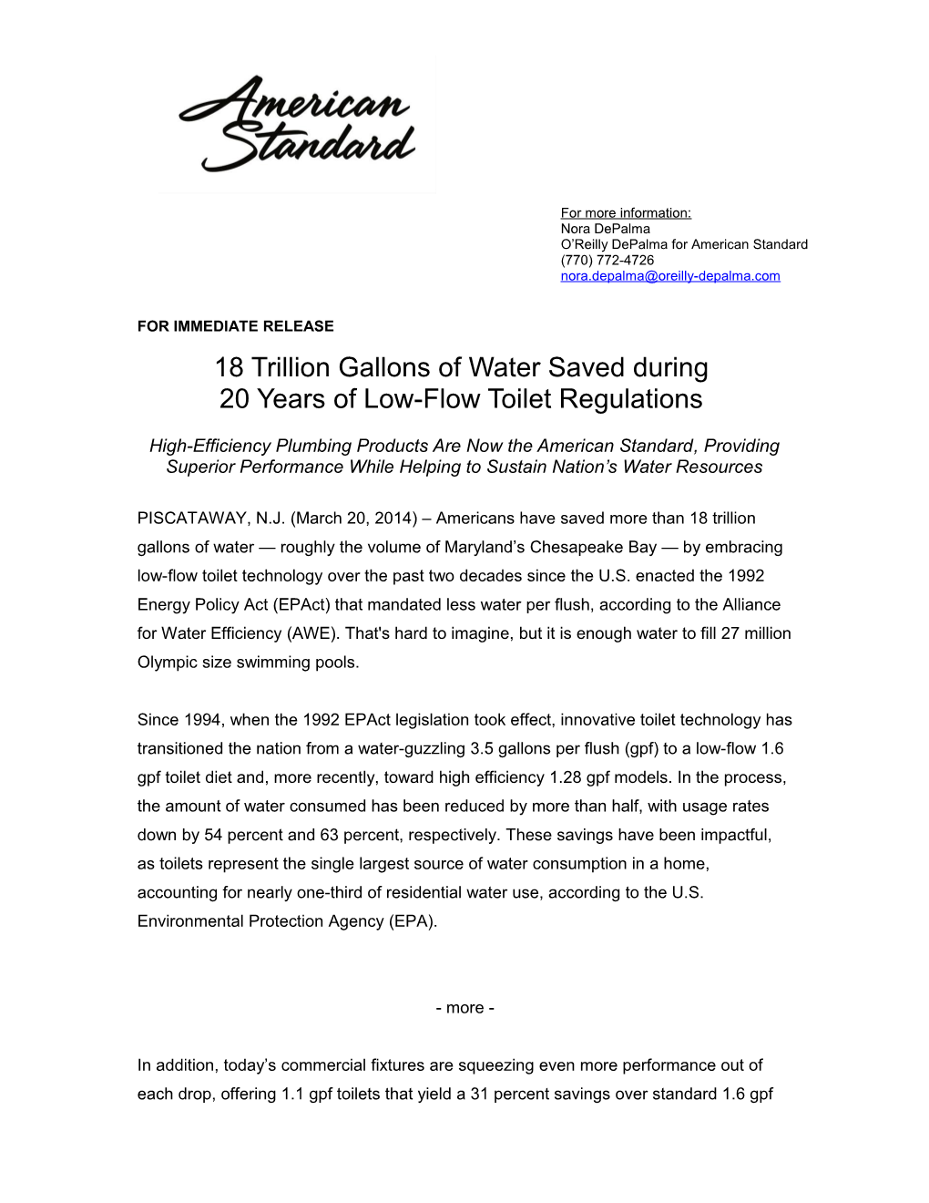 18 Trillion Gallons of Water Saved During 20 Years of Low-Flow Toilet Regulations1-1-1