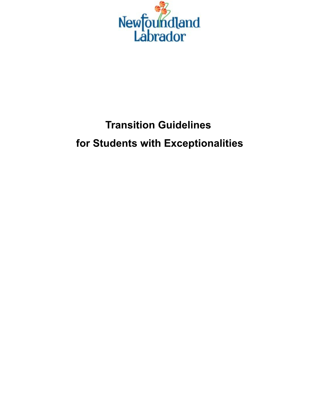 For Students with Exceptionalities