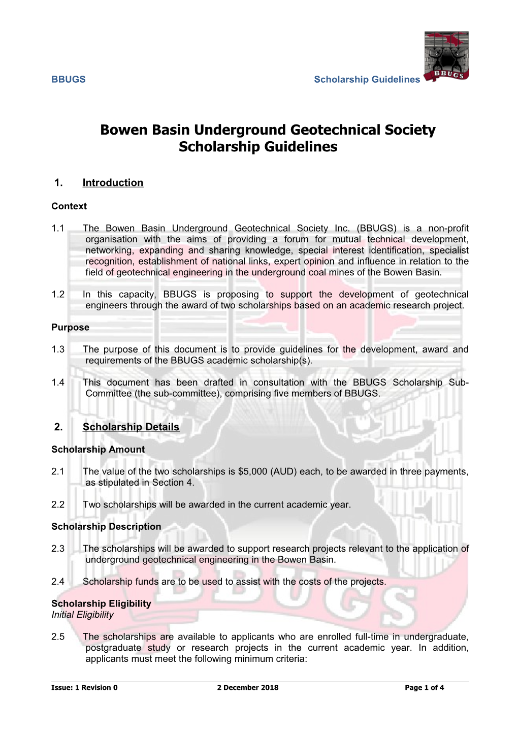Bowen Basin Underground Geotechnical Society