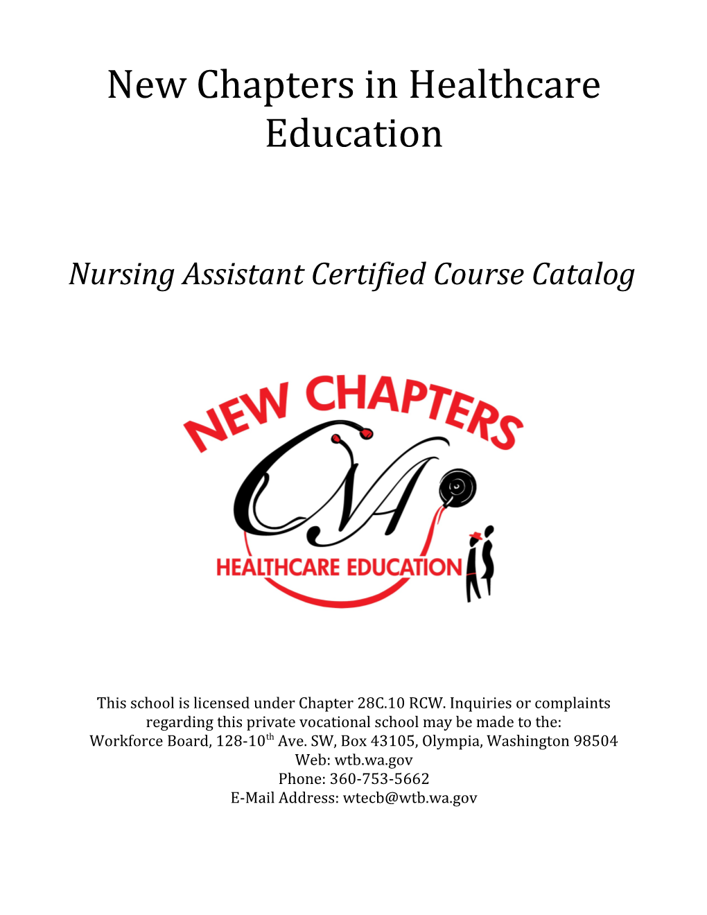 New Chapters-NAC Course Catalog