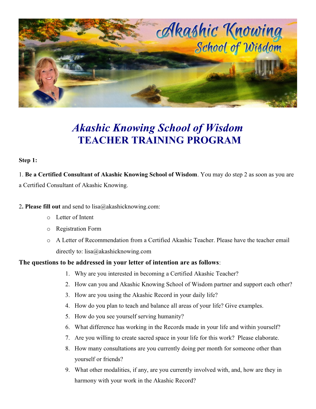 Akashic Knowing School of Wisdom