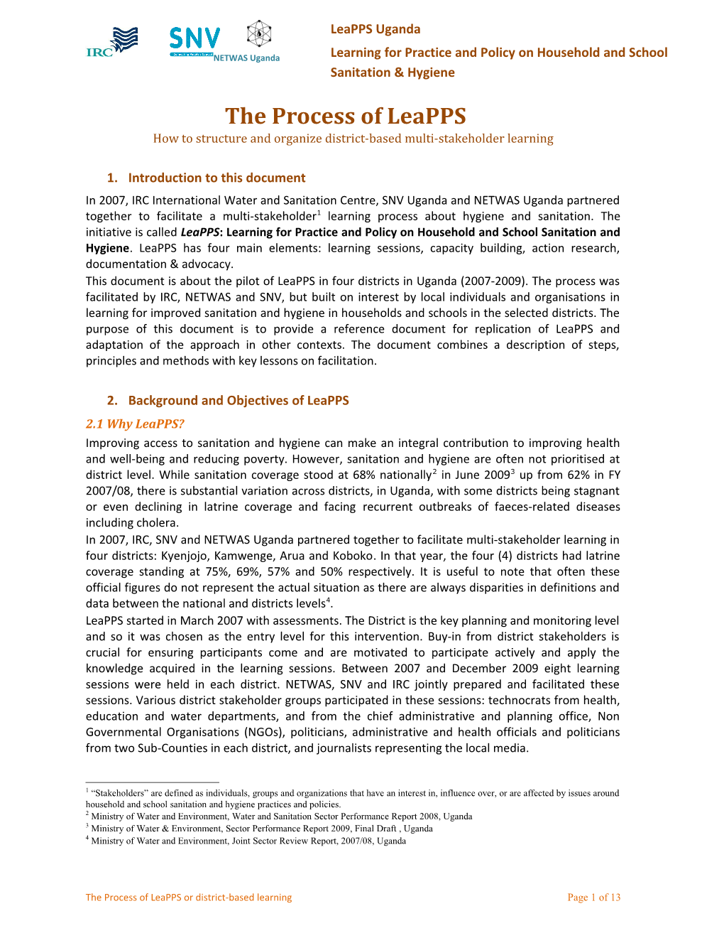 The Process of Leapps
