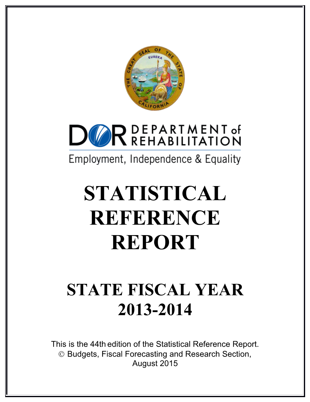 This Is the 44Thedition of the Statistical Reference Report