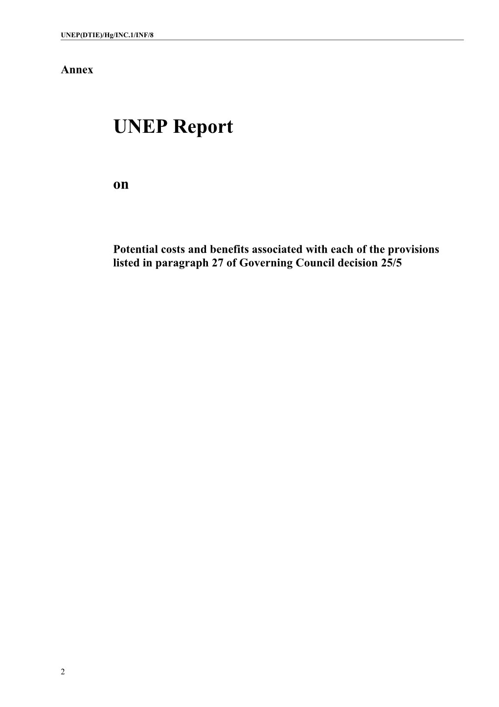 UNEP(DTIE)/Hg/INC.1/INF/8