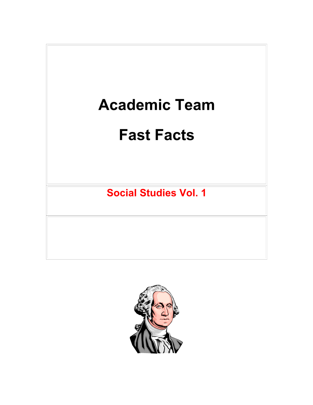 Social Studies Fact Sheet