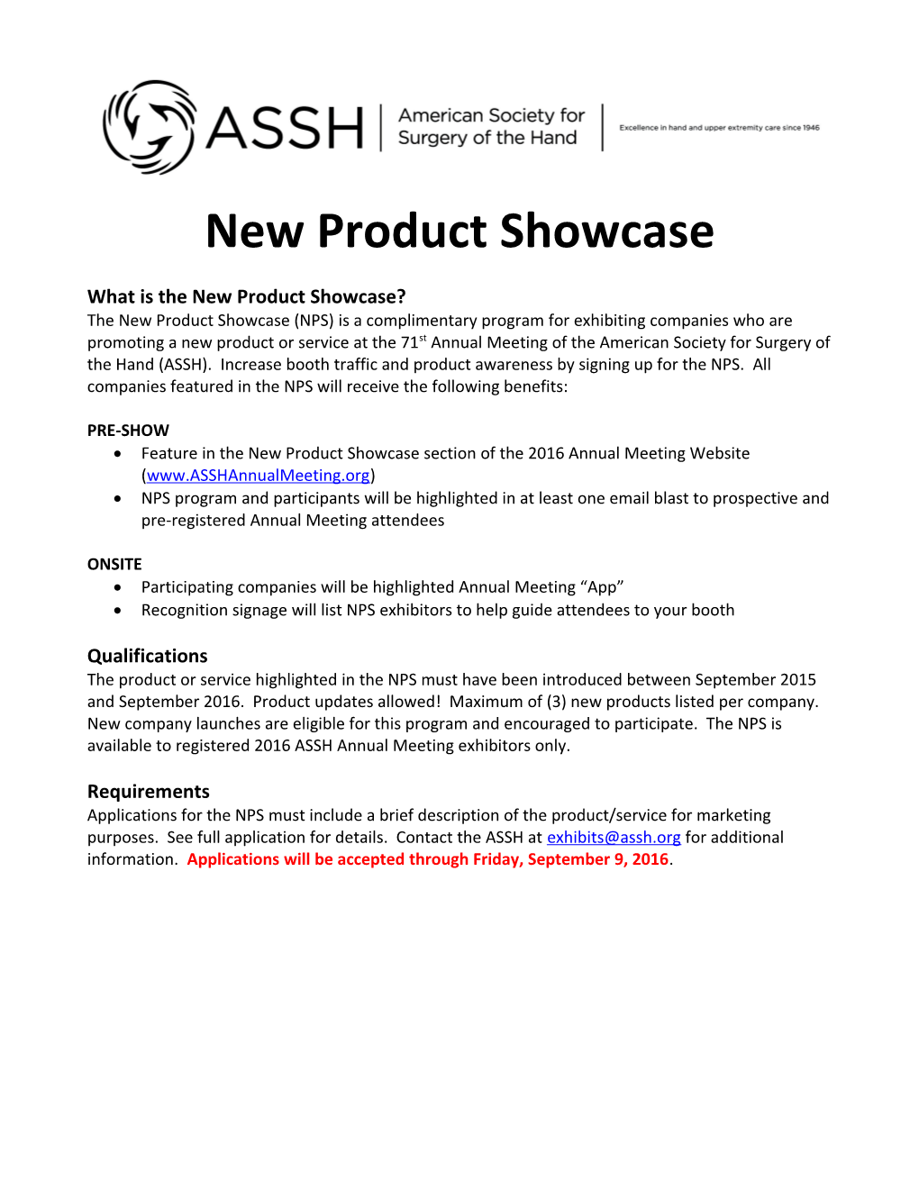 What Is the New Product Showcase?