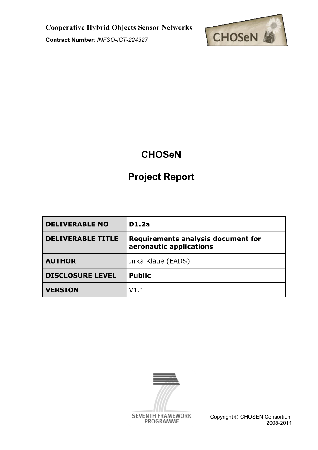 CHOSEN Project Report