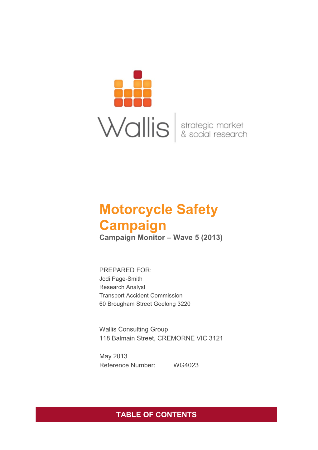 Motorcycle Safety Campaign