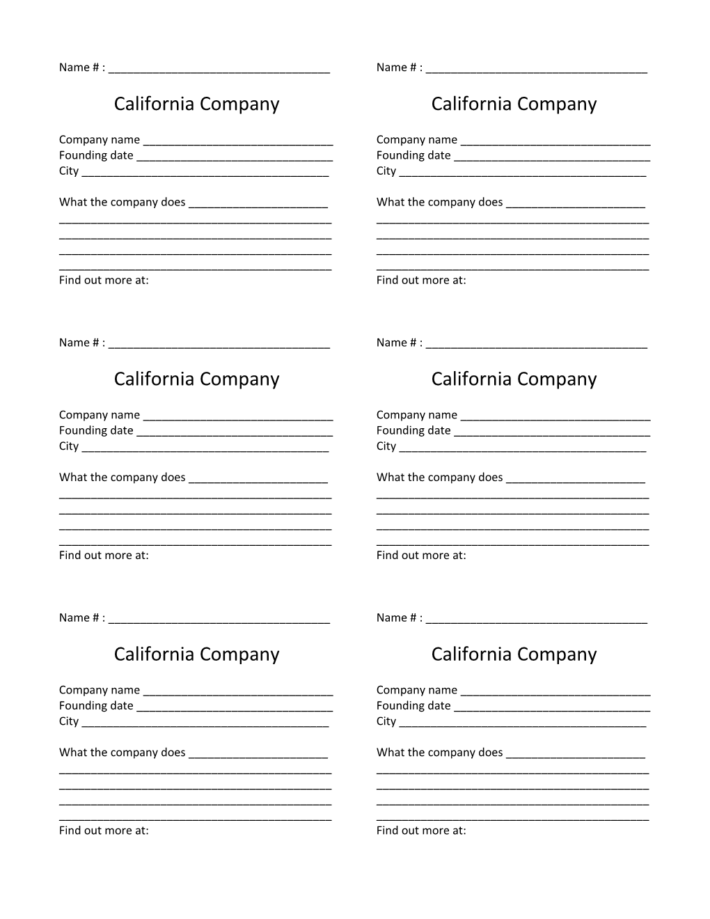 California Company