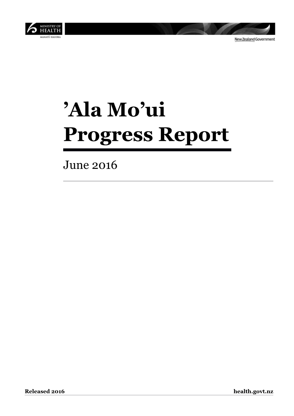Ala Mo Ui Progress Report