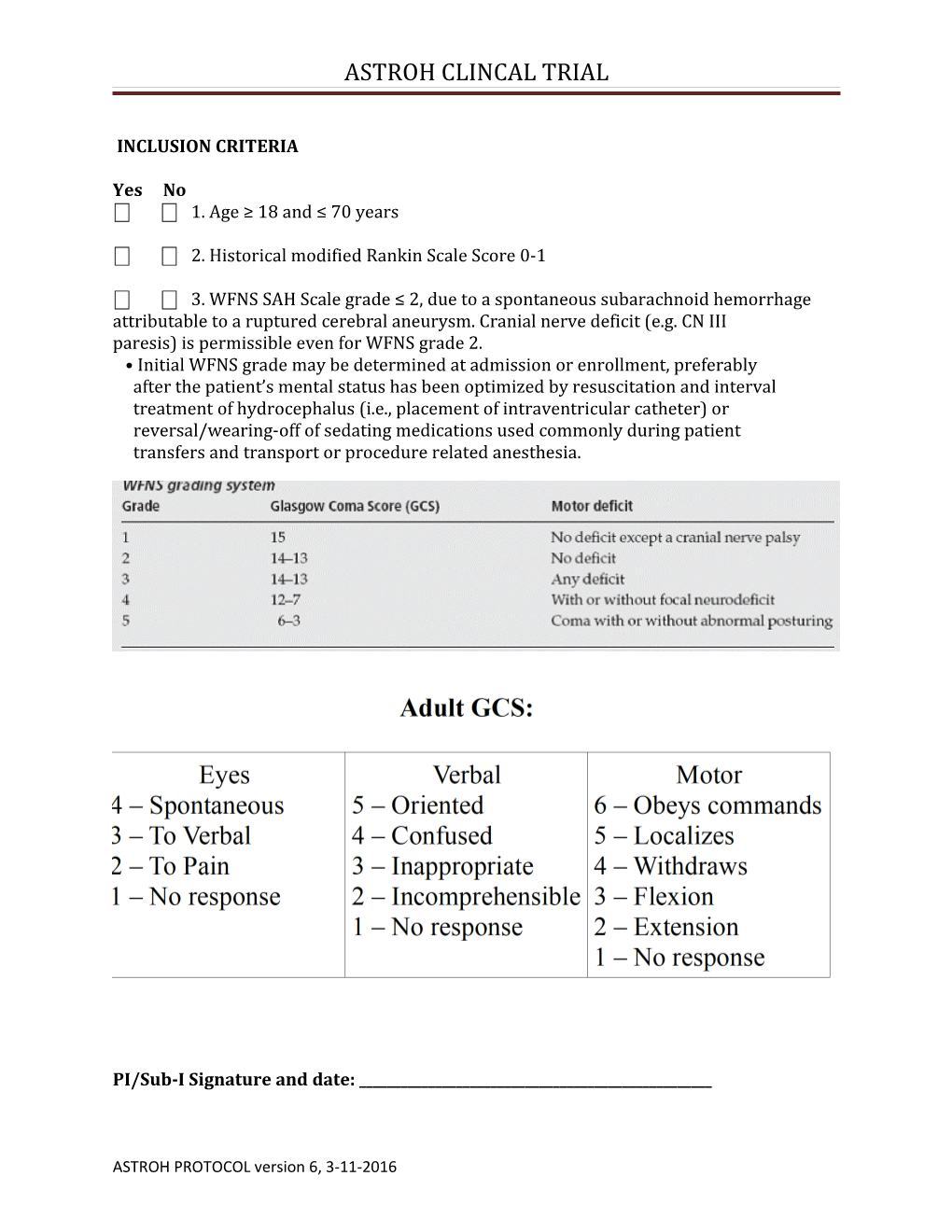 Astroh Clincal Trial