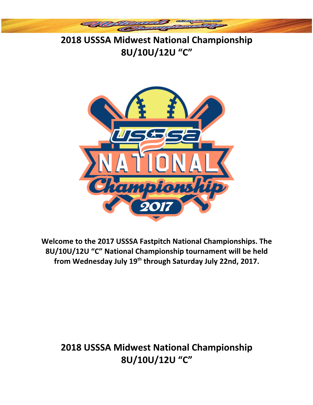 2018 USSSA Midwest National Championship