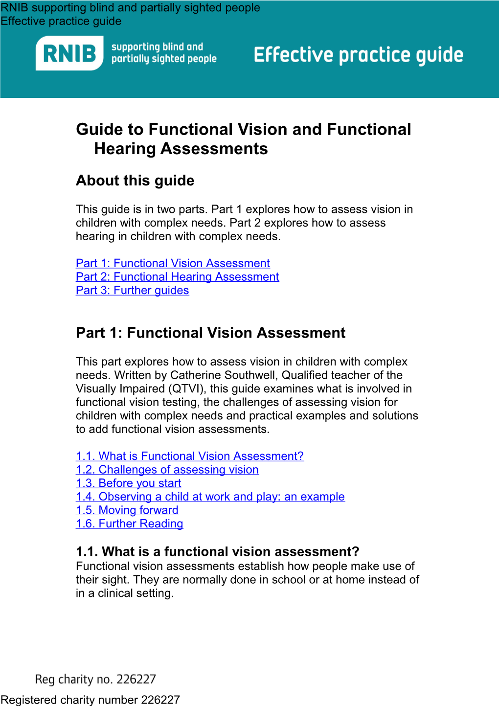 Cn Functional Vision Assessment Guide