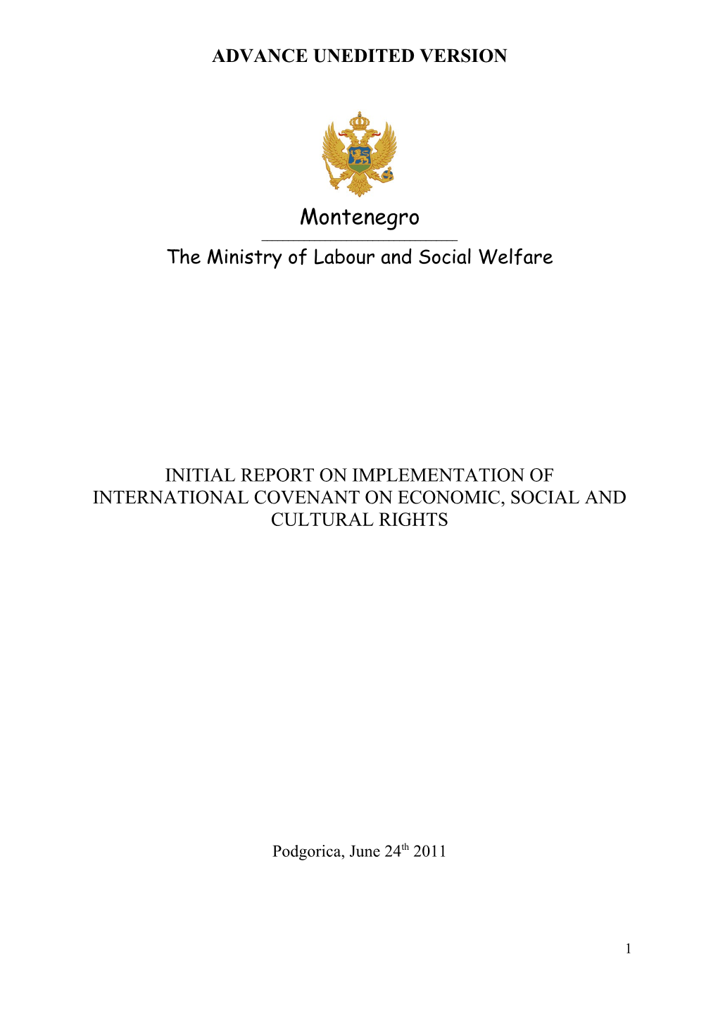 Commitee for Economic, Social and Cultural Rights