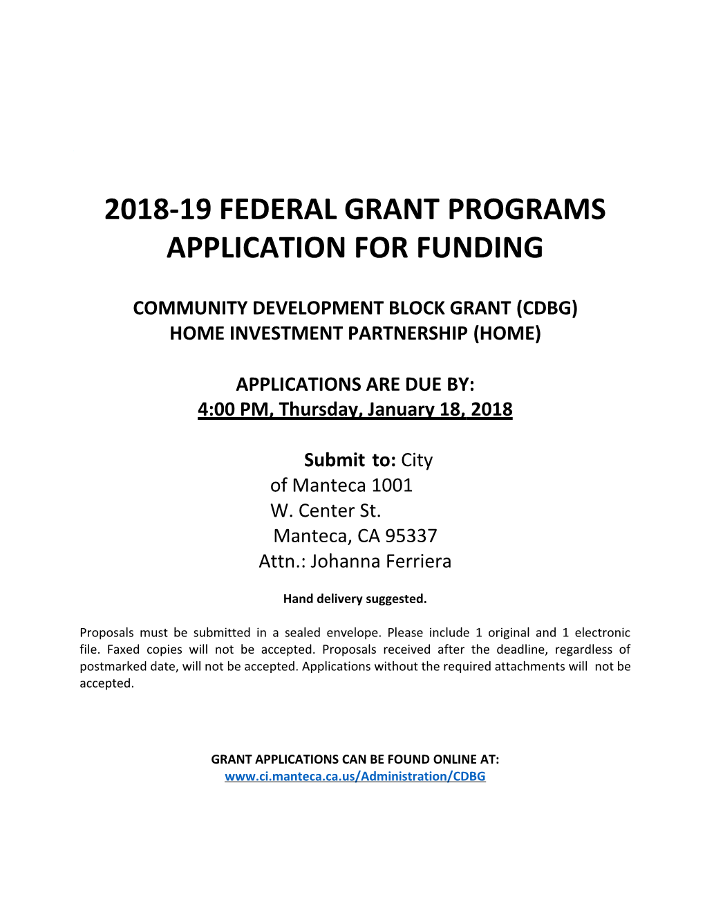 Community Development Block Grant(Cdbg)Home Investment Partnership(Home)
