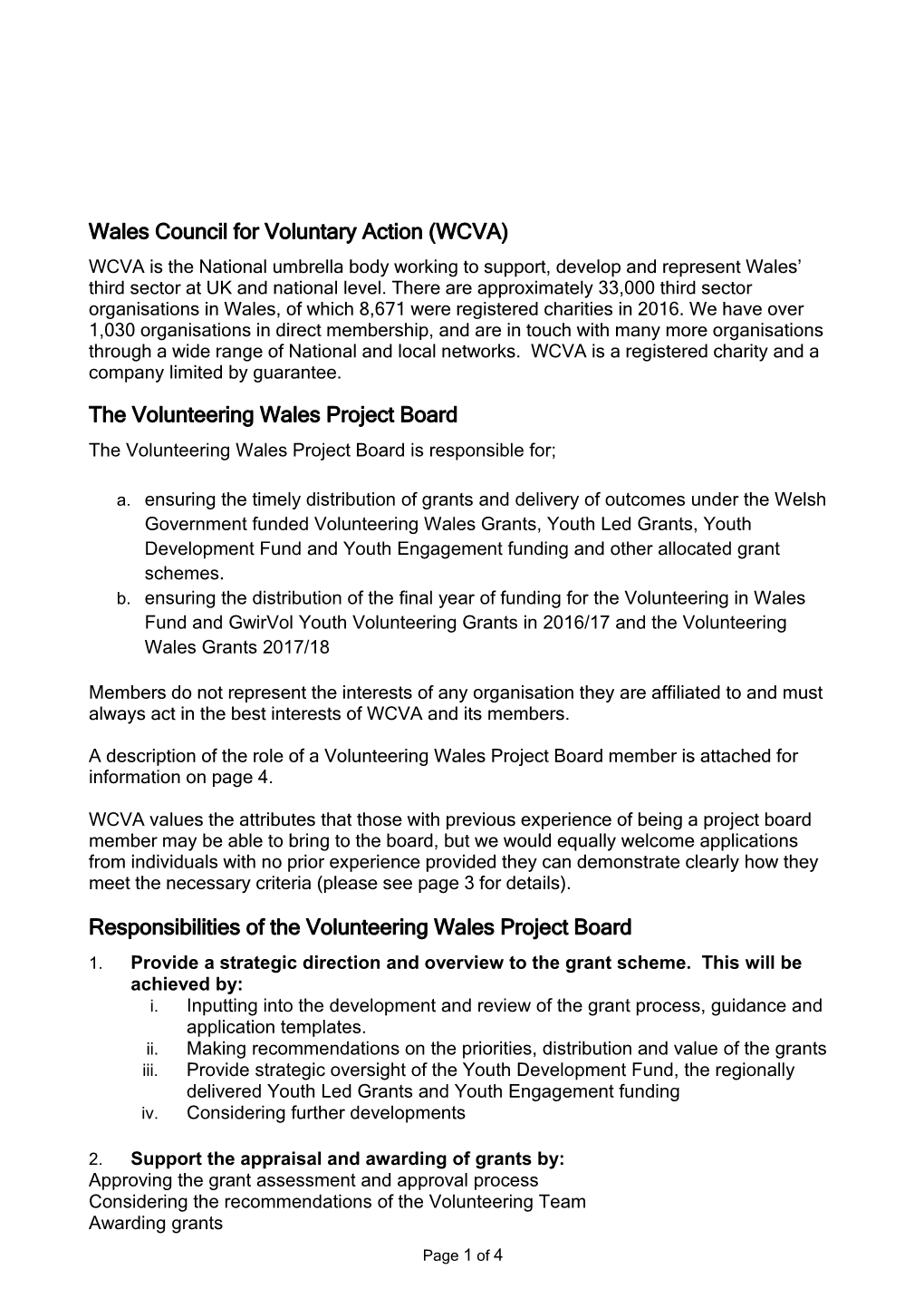 Wales Council for Voluntary Action (WCVA)