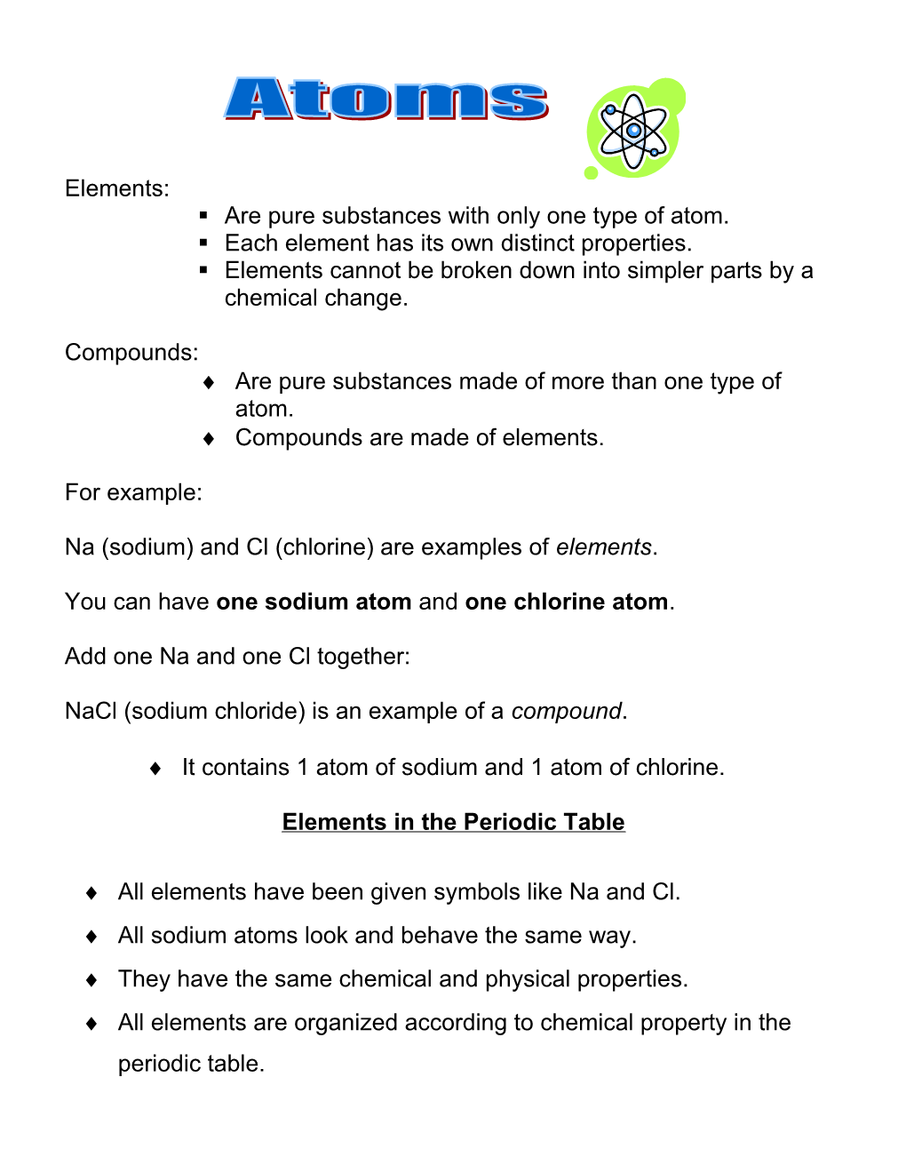 Are Pure Substances Made of More Than One Type of Atom