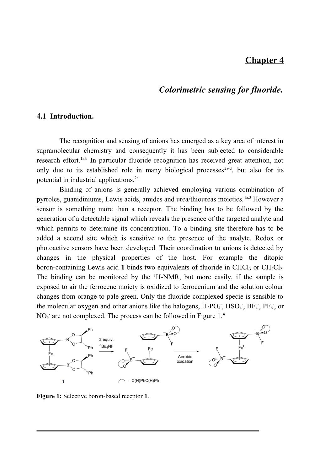 Colorimetric Sensing for Fluoride