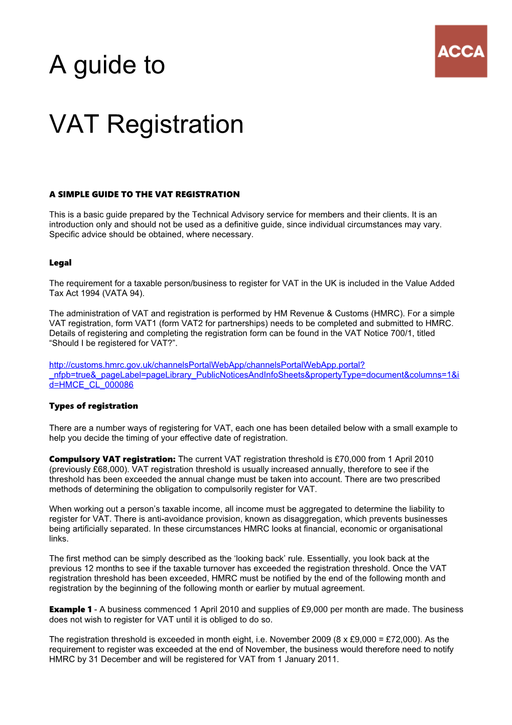 A Simple Guide to the Vat Registration