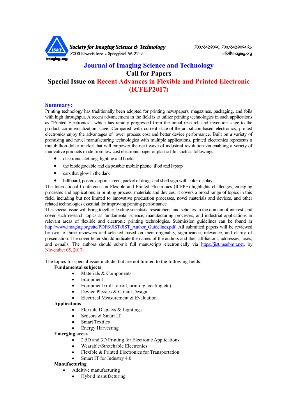 Call for Papers Journal of Applied Science and Engineering