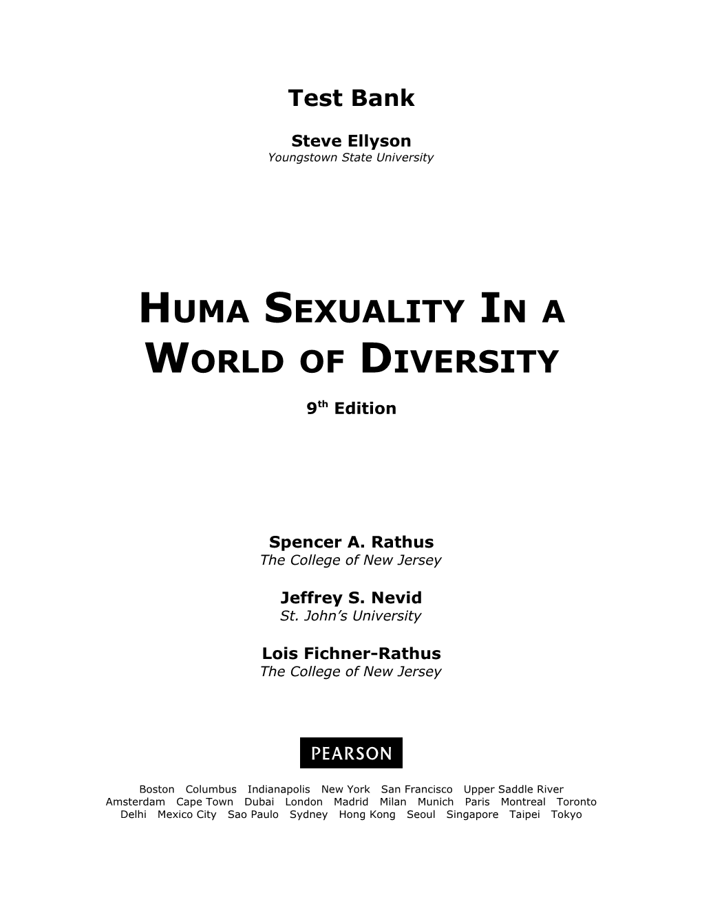 Huma Sexuality in a World of Diversity