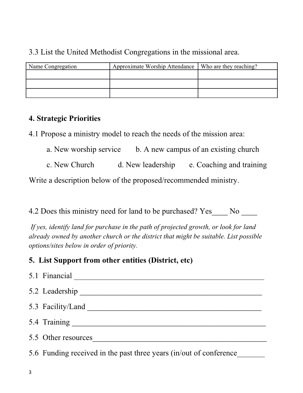 Ministry Proposal Application