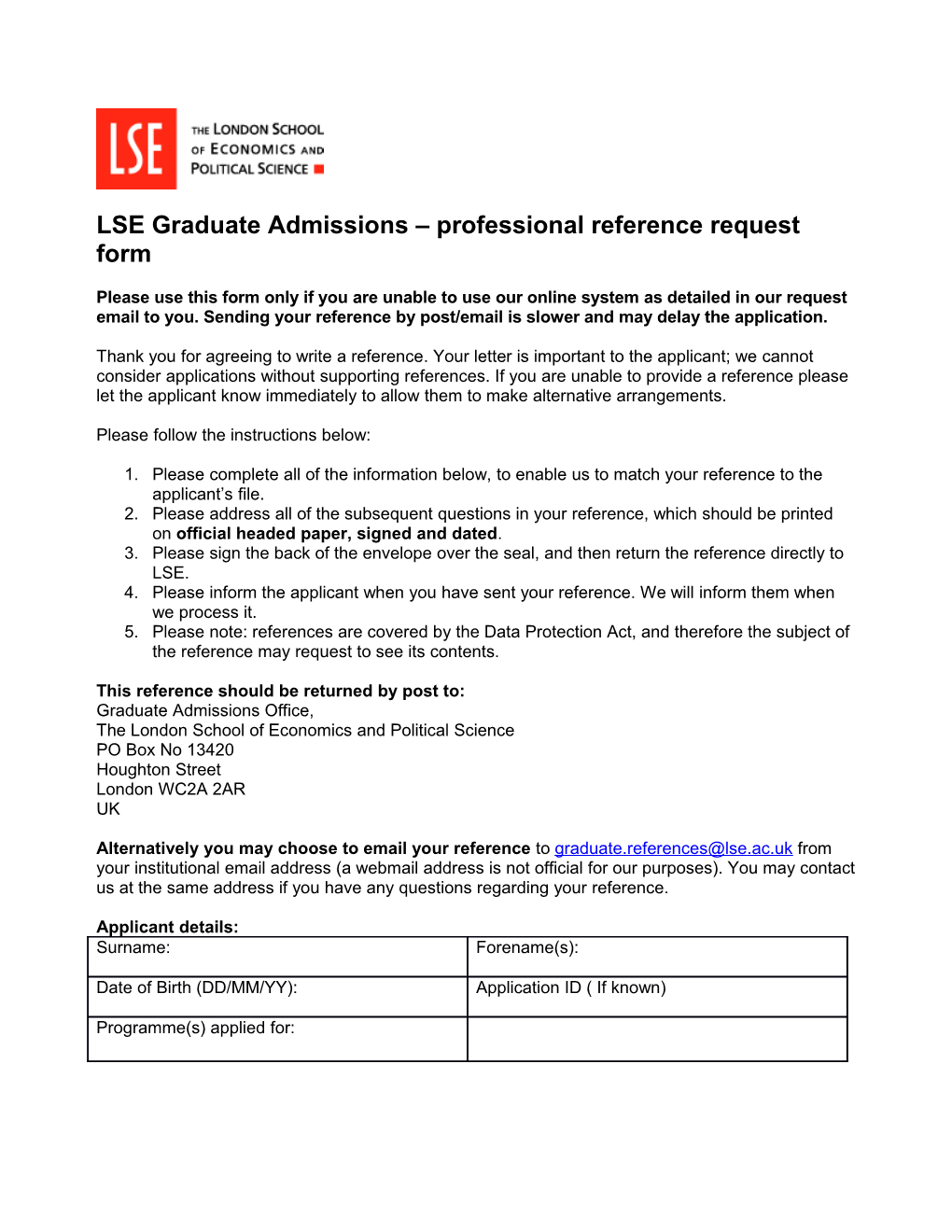 LSE Professional Reference Request Form (3)