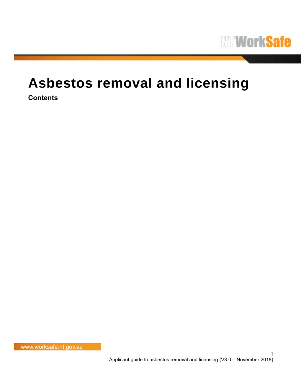 Asbestos Removal and Licensing