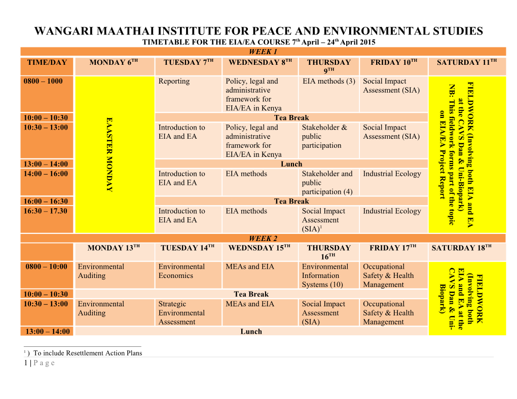 Wangari Maathai Institute for Peace and Environmental Studies