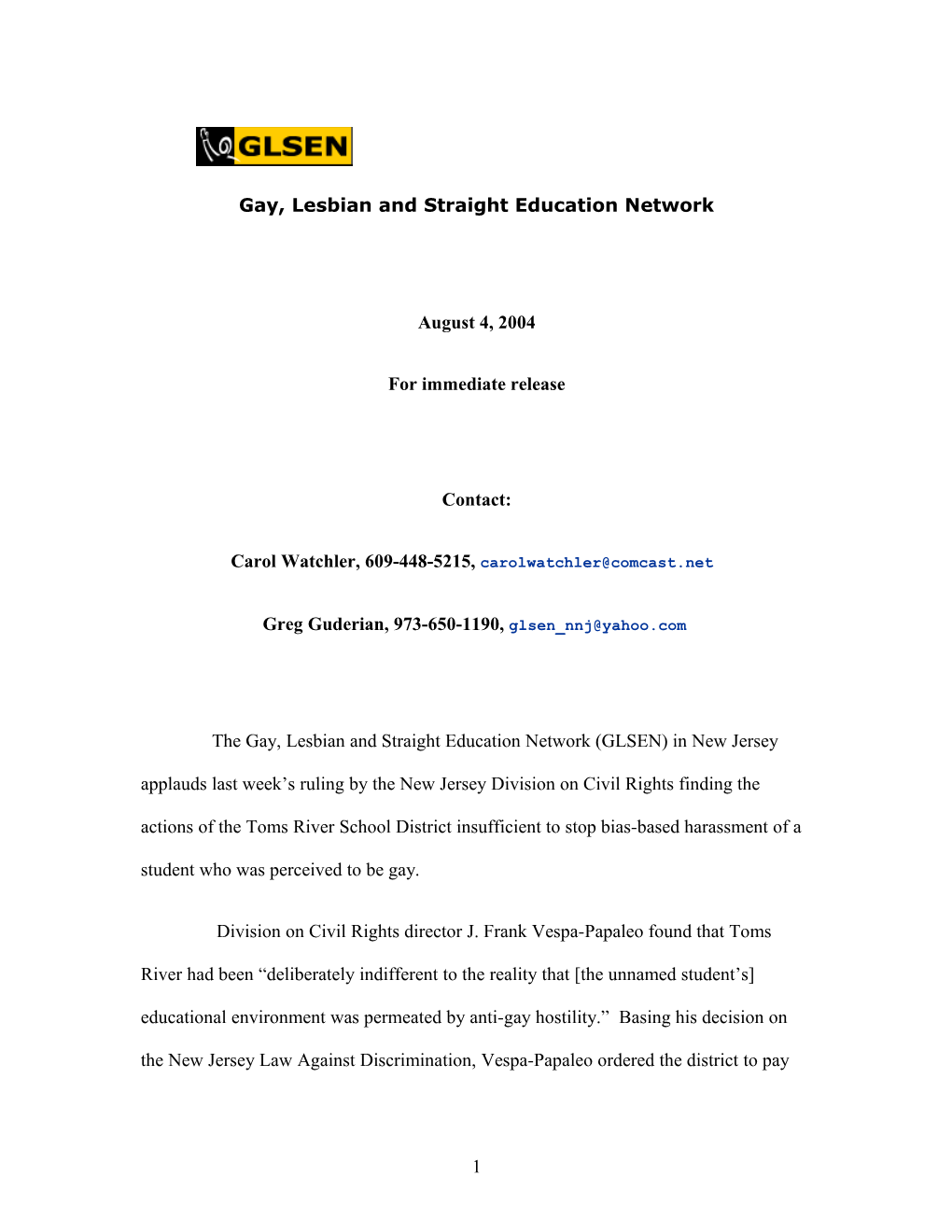 Gay, Lesbian and Straight Education Network