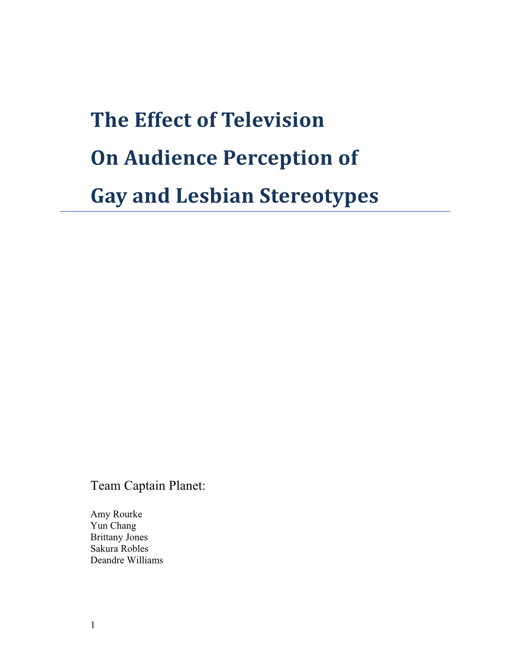 The Effect of Television