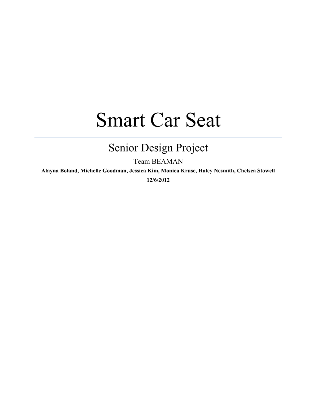 Smart Car Seat