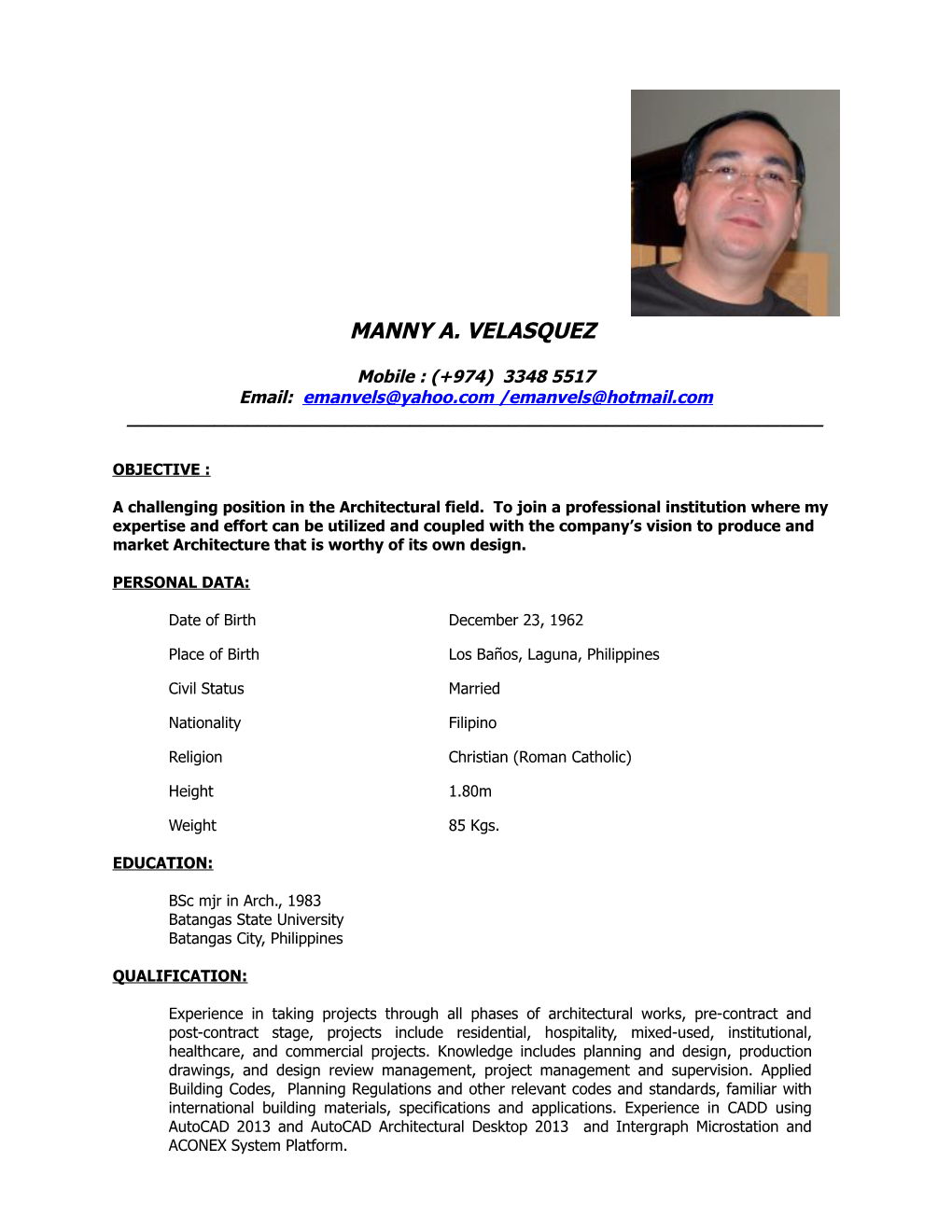 Manny A. Velasquez