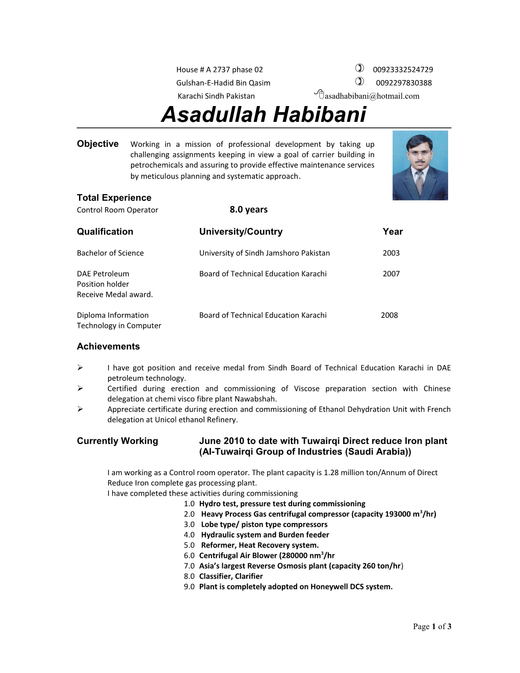 Habibani House Ward # 05 Talhar Phone 92-297-830056